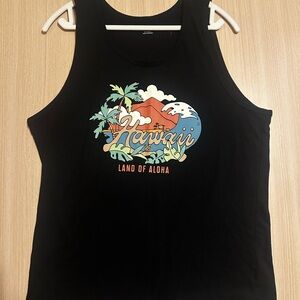 Old Navy Black Hawaii Graphic Tank Top